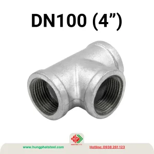 Tê ren mạ kẽm DN100 (D114)