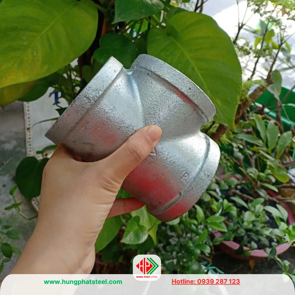 Tê ren mạ kẽm DN100 (D114)