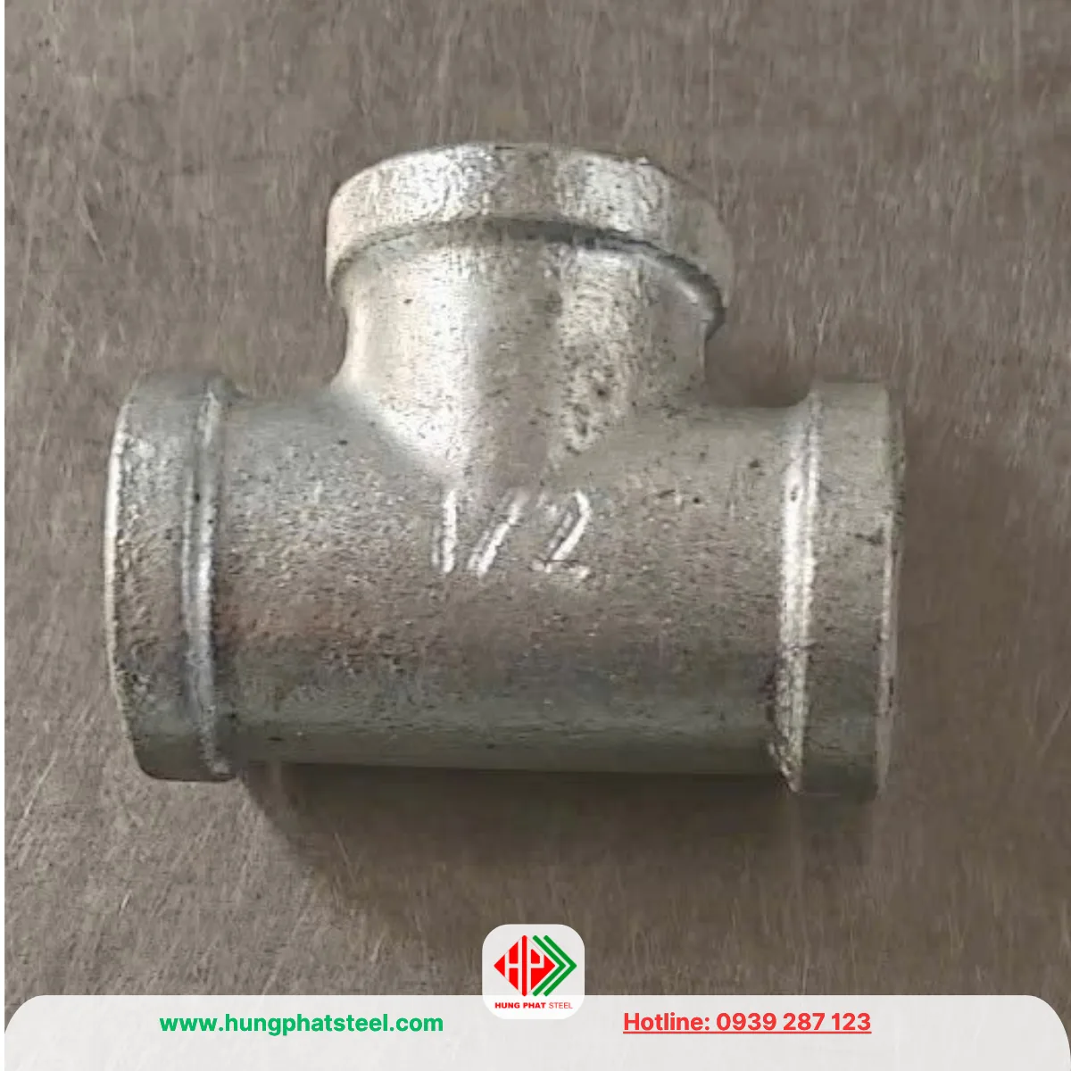 Tê Ren Mạ Kẽm DN15 (D21) - Ảnh 4
