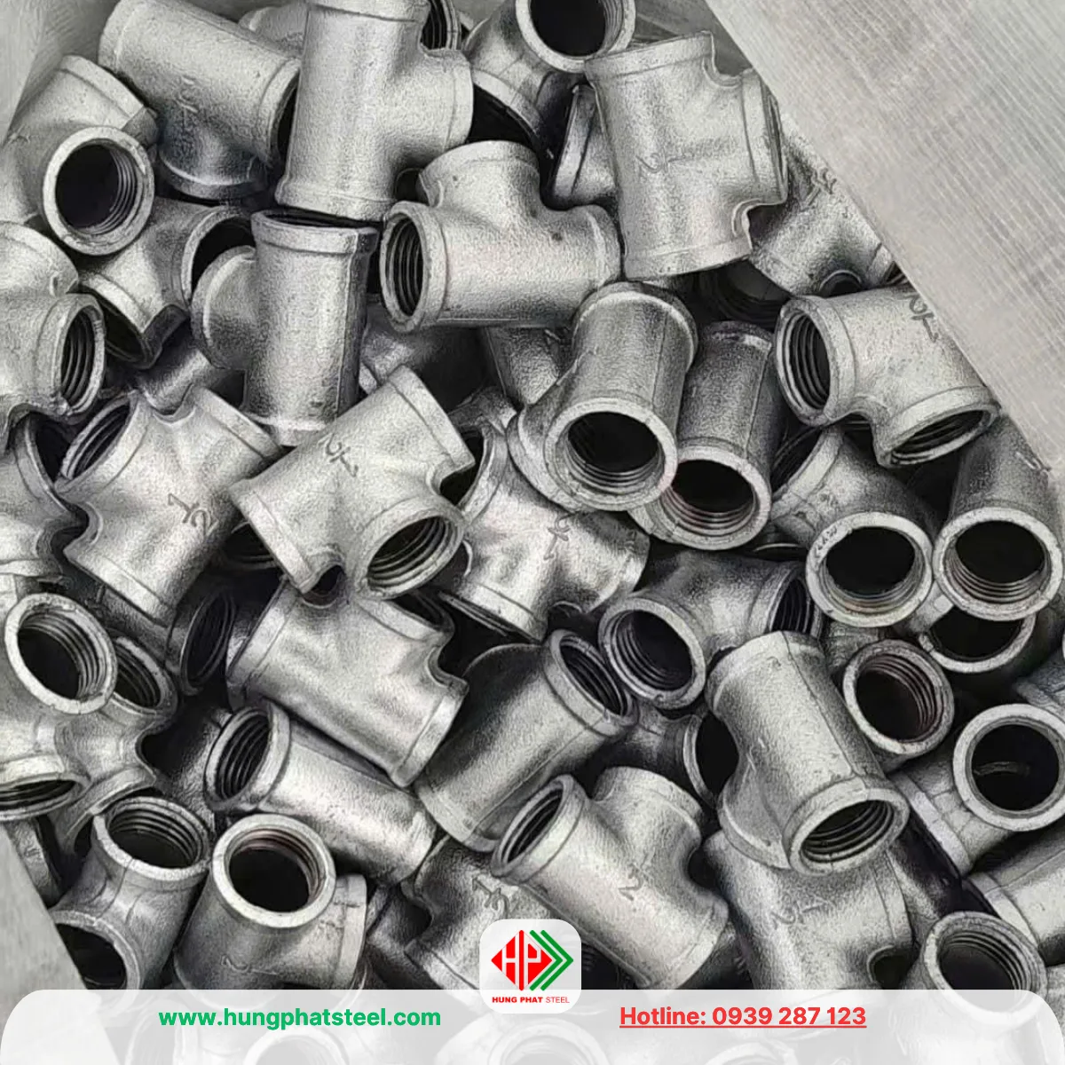 Tê Ren Mạ Kẽm DN15 (D21) - Ảnh 5