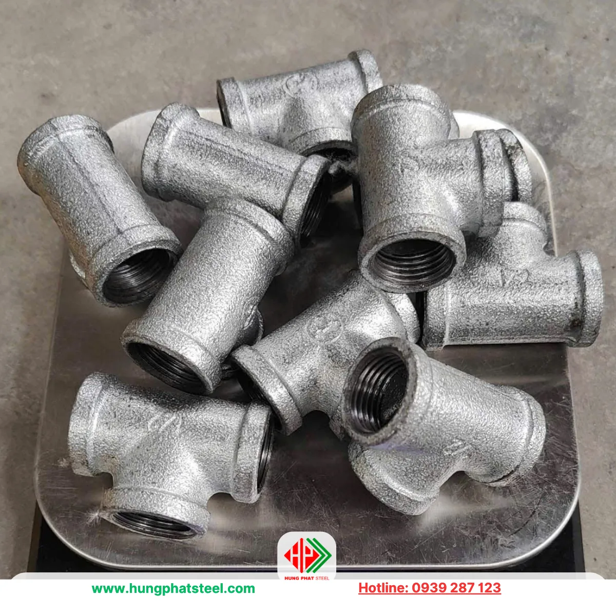 Tê Ren Mạ Kẽm DN15 (D21) - Ảnh 7