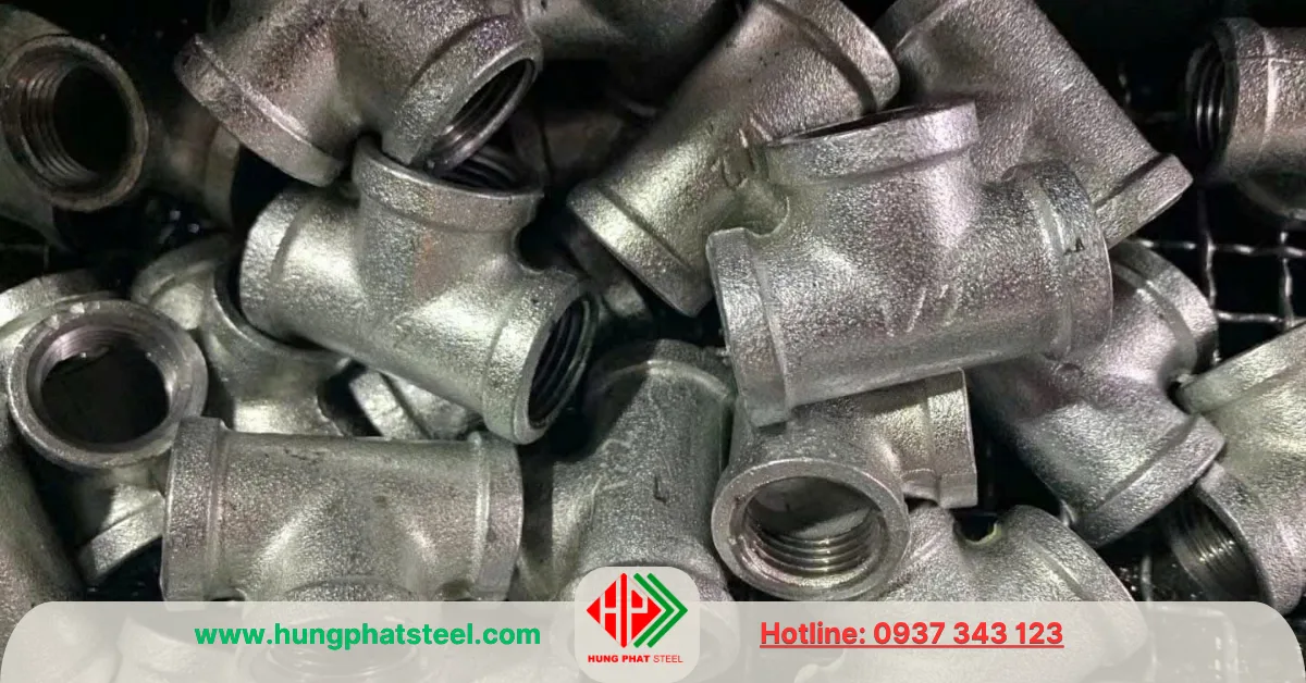 Tê ren mạ kẽm DN15 (D21)