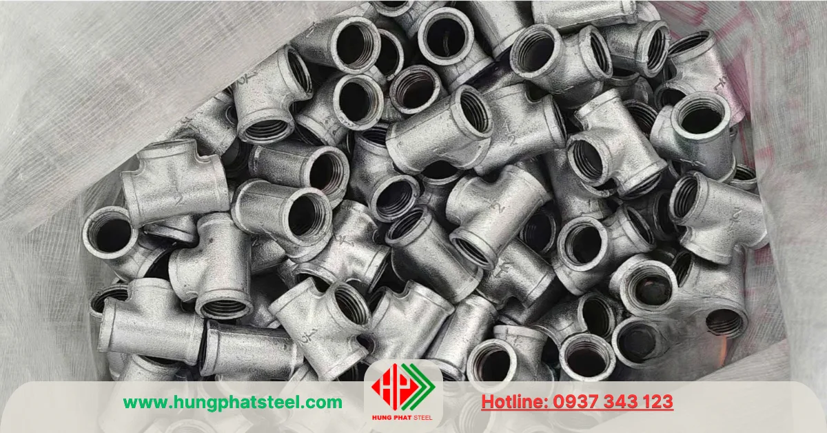 Tê ren mạ kẽm DN15 (D21)