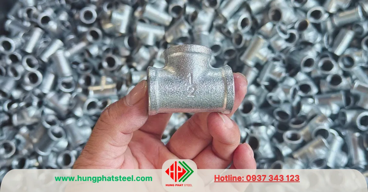 Tê ren mạ kẽm DN15 (D21)