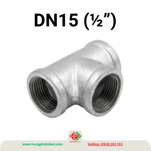 Tê ren mạ kẽm DN15 (D21)