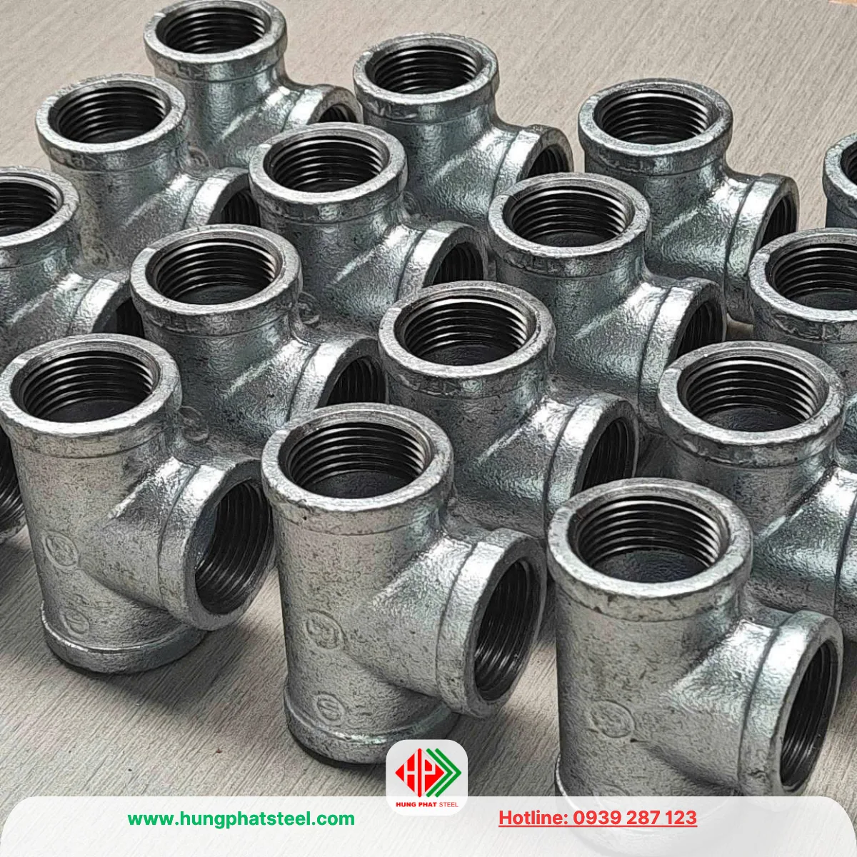 Tê ren mạ kẽm DN20 (D27)