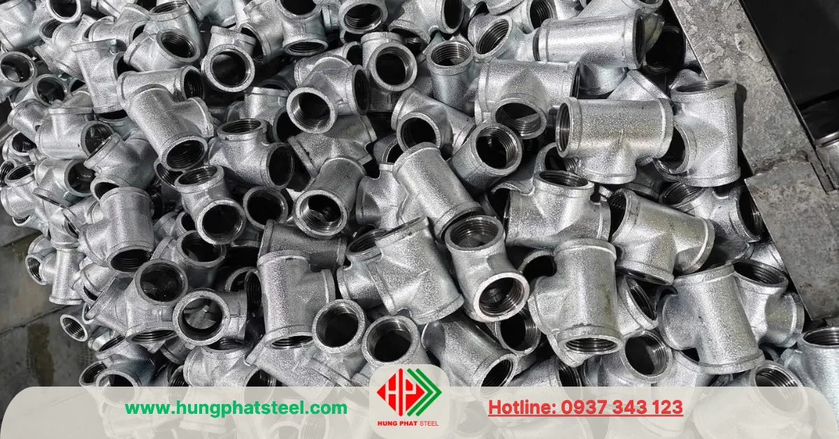 Tê ren mạ kẽm DN25 (phi 34)
