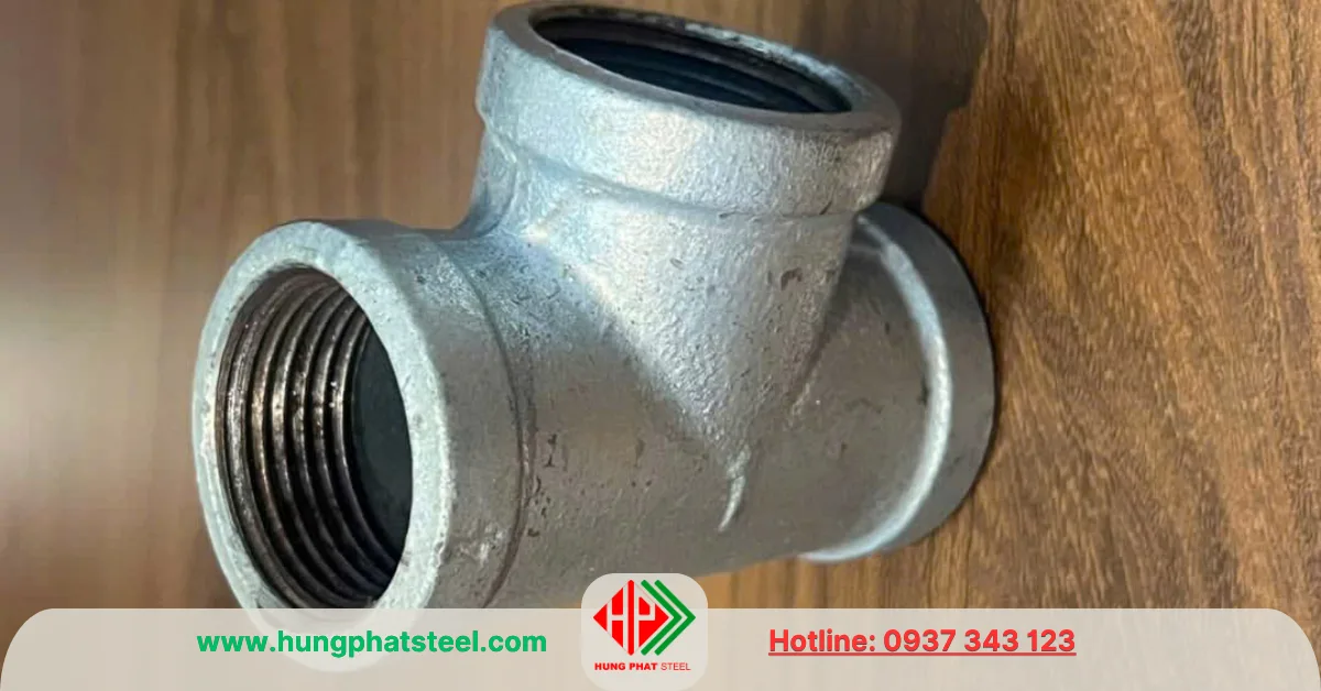 Tê ren mạ kẽm DN25 (phi 34)