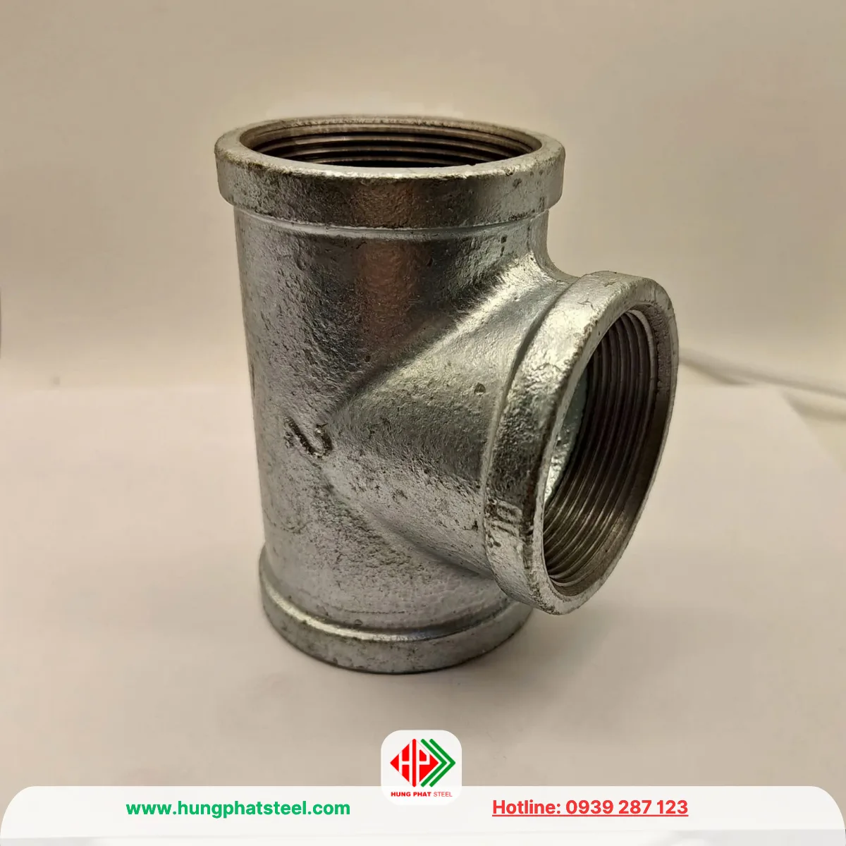 Tê ren mạ kẽm DN50 (D60)