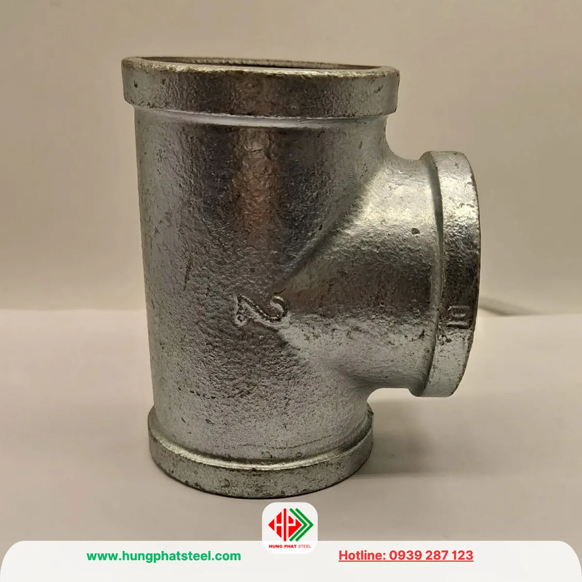 Tê ren mạ kẽm DN50 (D60)