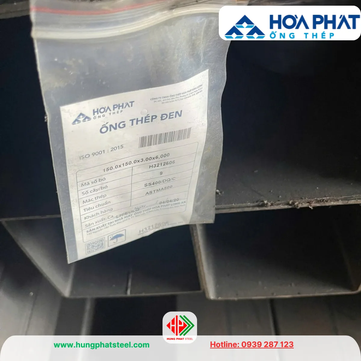 Thép hộp Hòa Phát 150x150