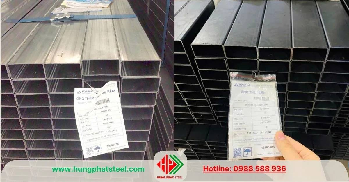 Thép hộp chữ nhật 30x60