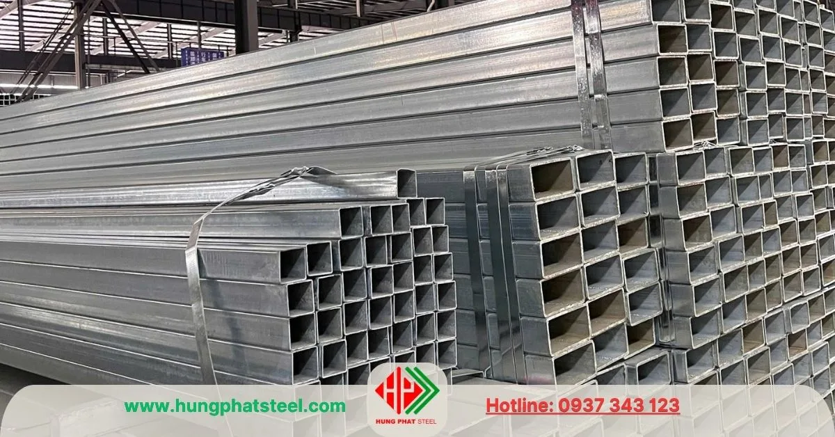 Thép hộp mạ kẽm làm cầu thang, lan can