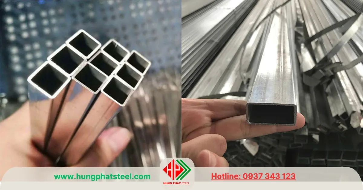 Thép hộp vuông và chữ nhật làm bảng hiệu bảng quảng cáo