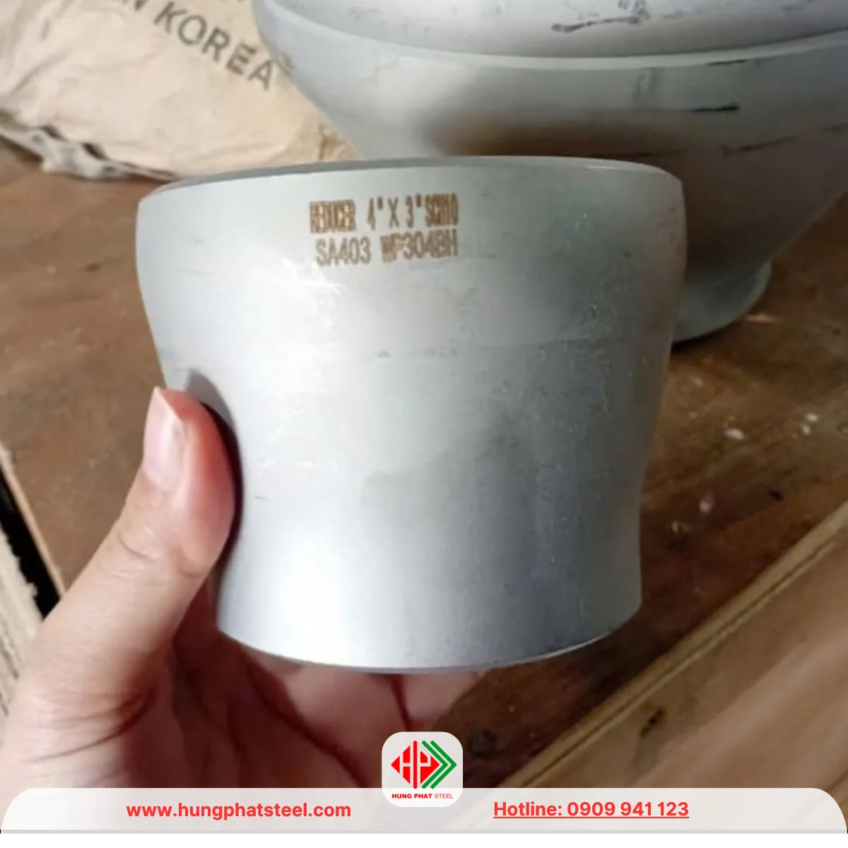 Bầu Giảm Hàn INOX DN100-DN80 (D114-D90)