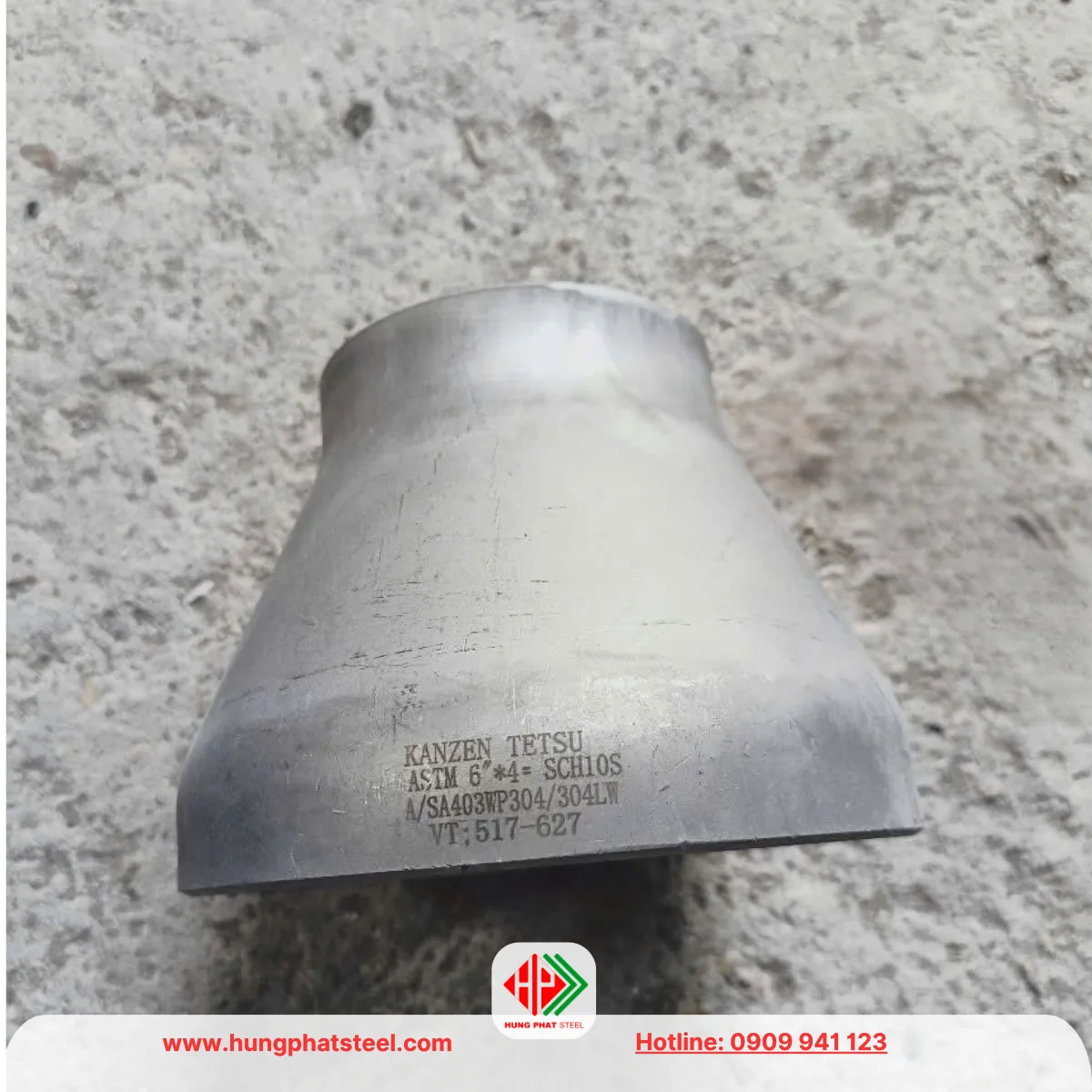 Bầu Giảm Hàn INOX DN150-DN100 (D168-D114)