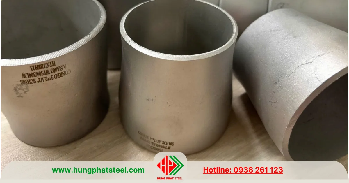 Bầu Giảm Hàn INOX DN80-DN65