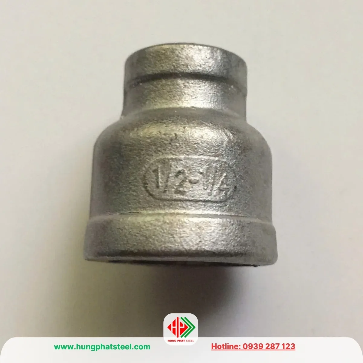 Bầu Giảm Ren INOX DN15-DN8