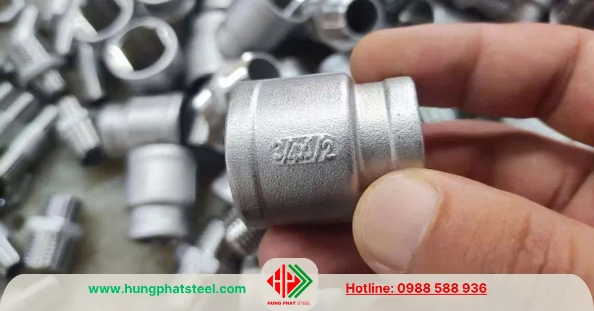 Bầu Giảm Ren INOX DN20-DN15