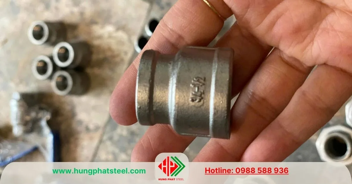 Bầu Giảm Ren INOX DN20-DN15