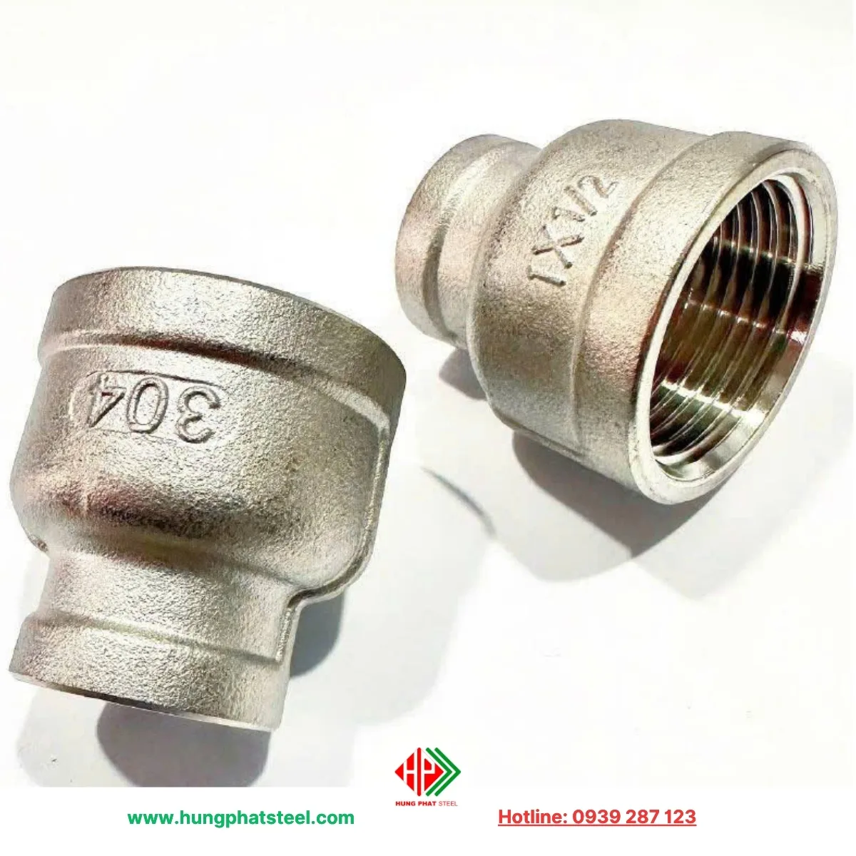 Bầu Giảm Ren INOX DN25-DN15