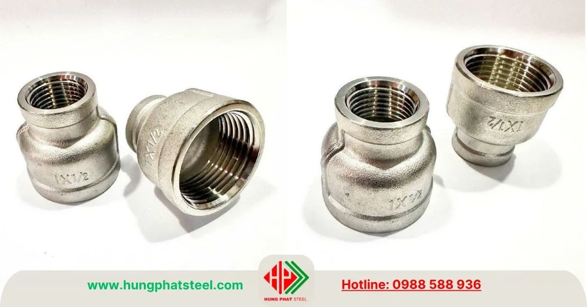 Bầu Giảm Ren INOX DN25-DN15