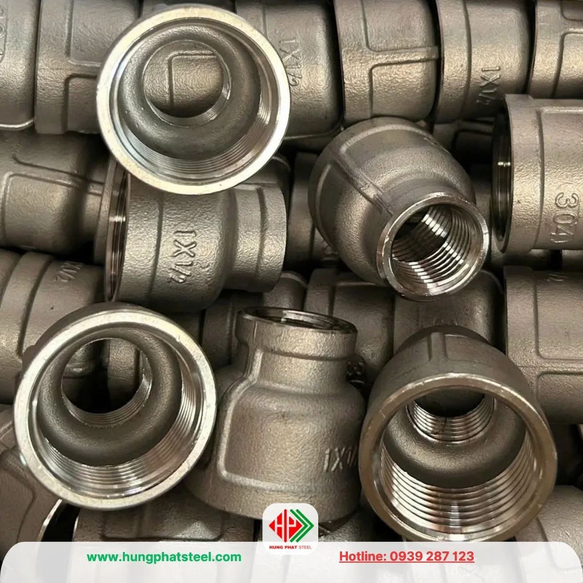 Bầu Giảm Ren INOX DN25-DN15