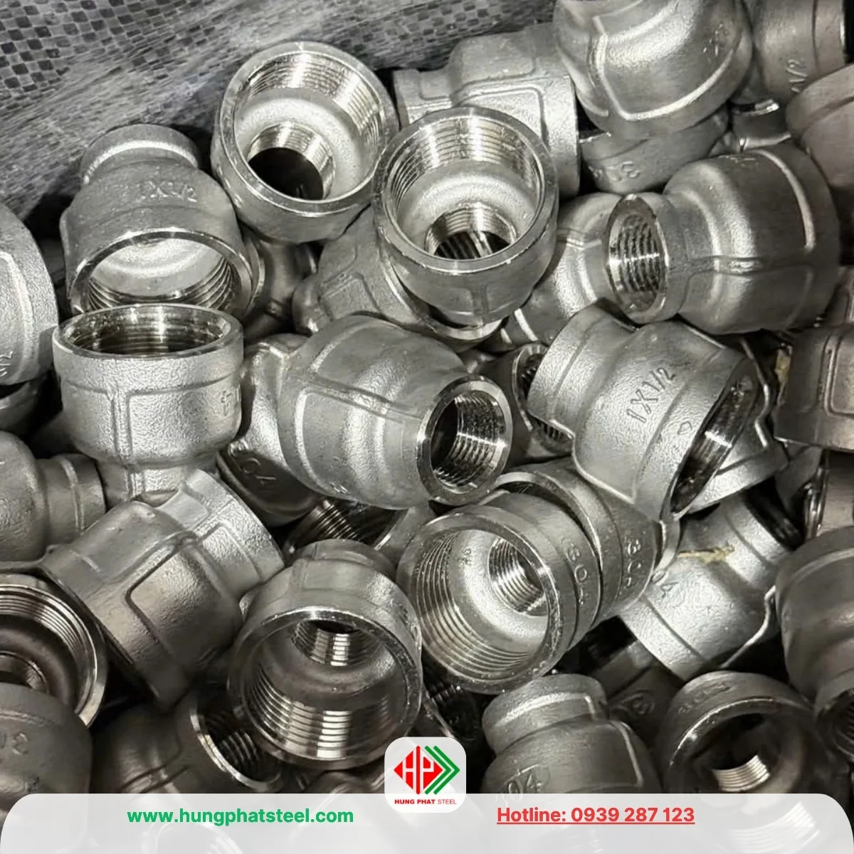Bầu Giảm Ren INOX DN25-DN15