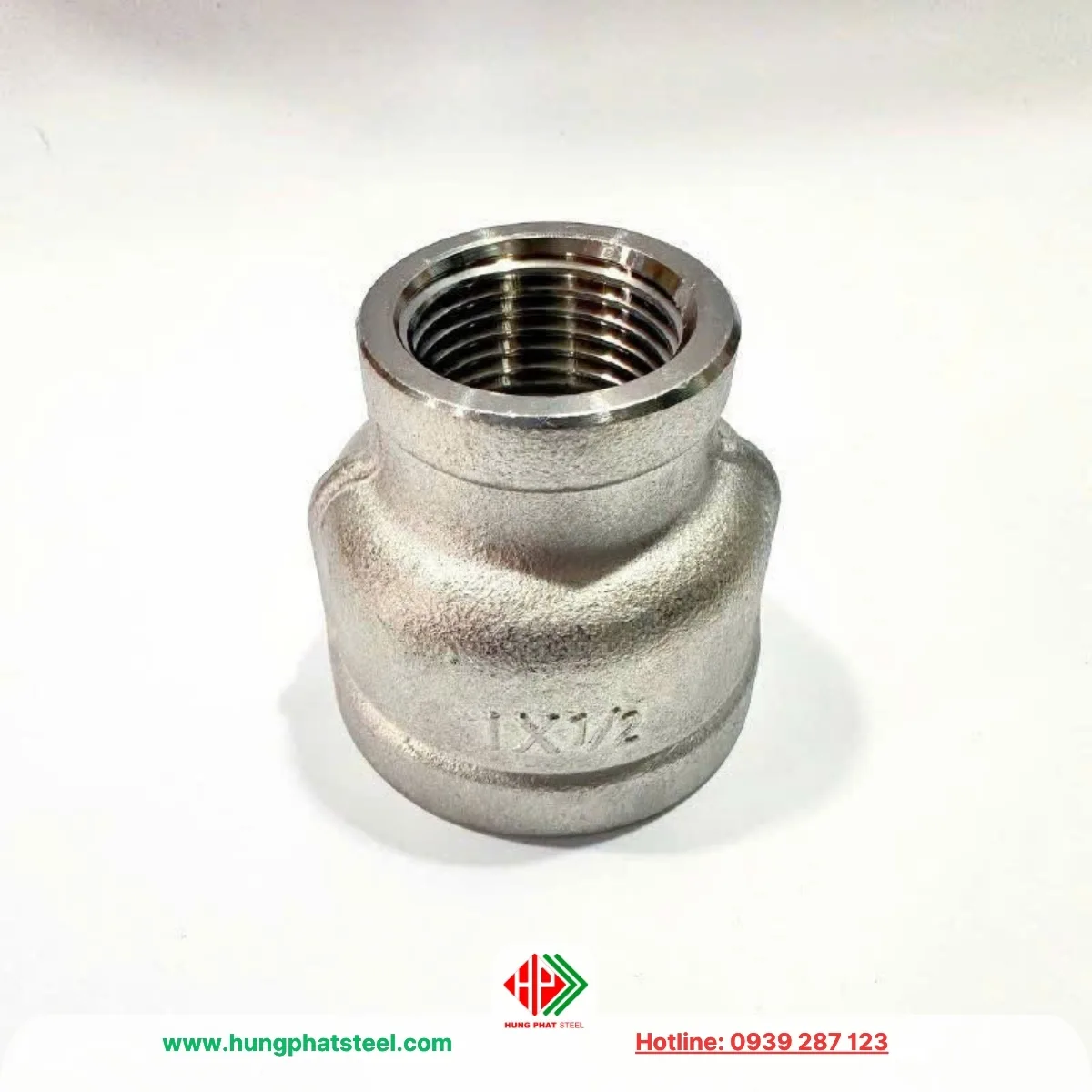 Bầu Giảm Ren INOX DN25-DN15
