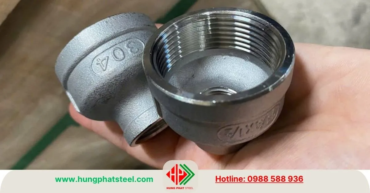 Bầu Giảm Ren INOX DN32-DN15