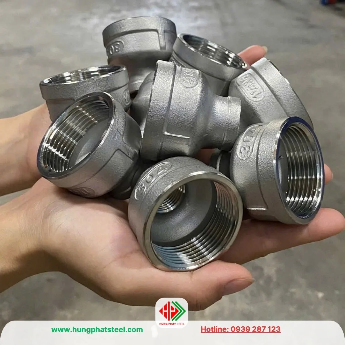 Bầu Giảm Ren INOX DN32-DN15