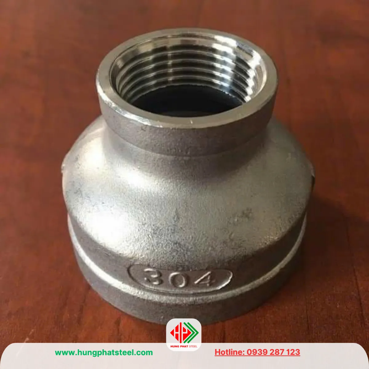Bầu Giảm Ren INOX DN40-DN25