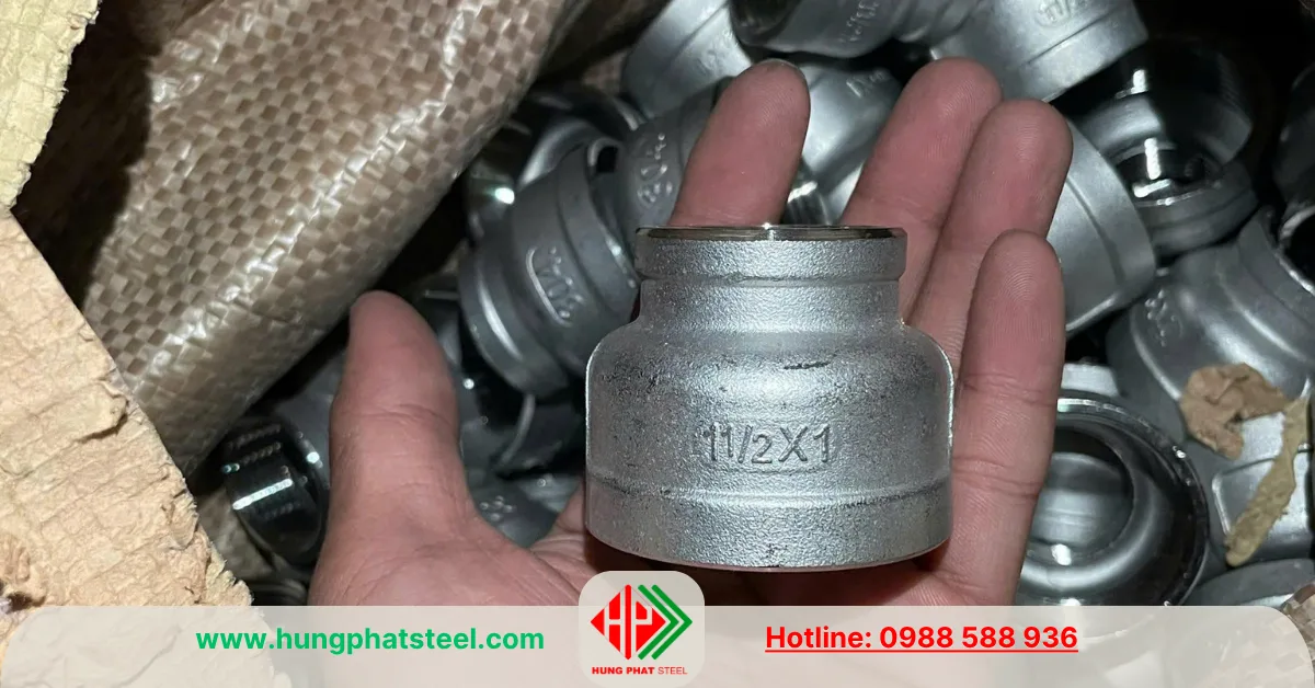 Bầu Giảm Ren INOX DN40-DN25