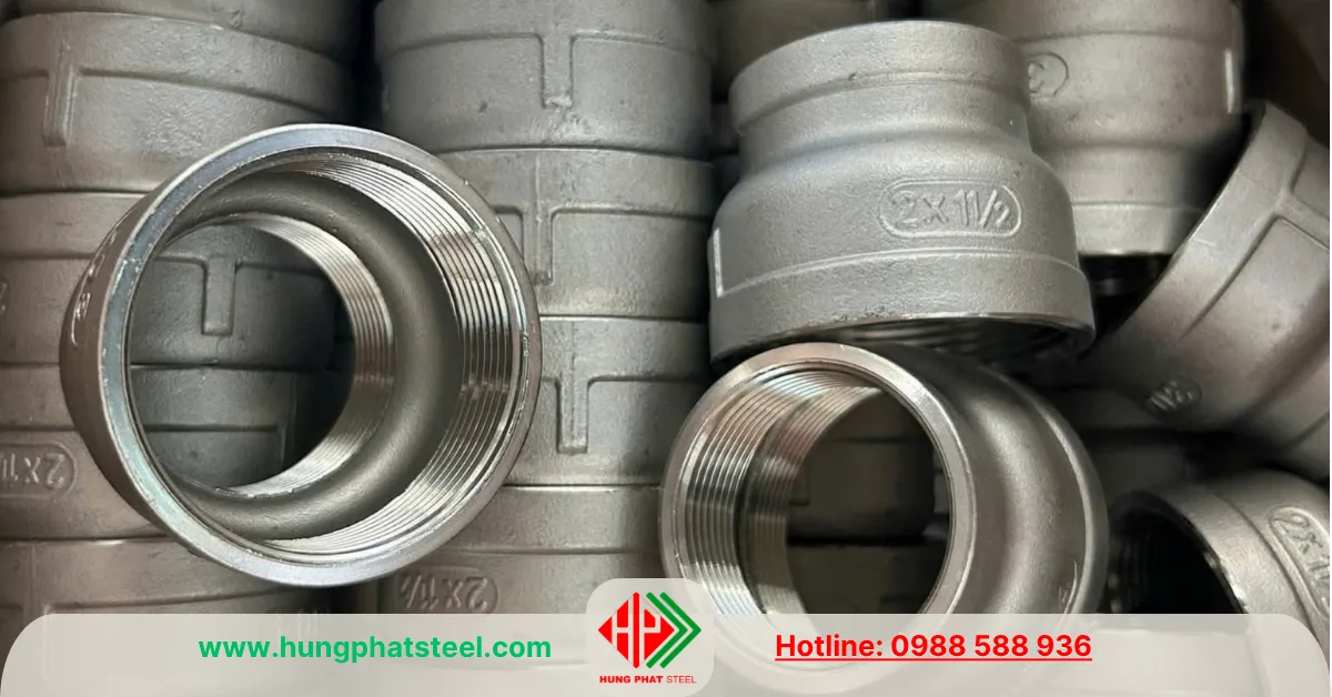 Bầu Giảm Ren INOX DN50-DN40