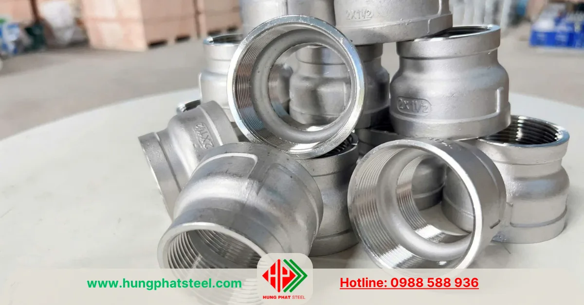 Bầu Giảm Ren INOX DN50-DN40