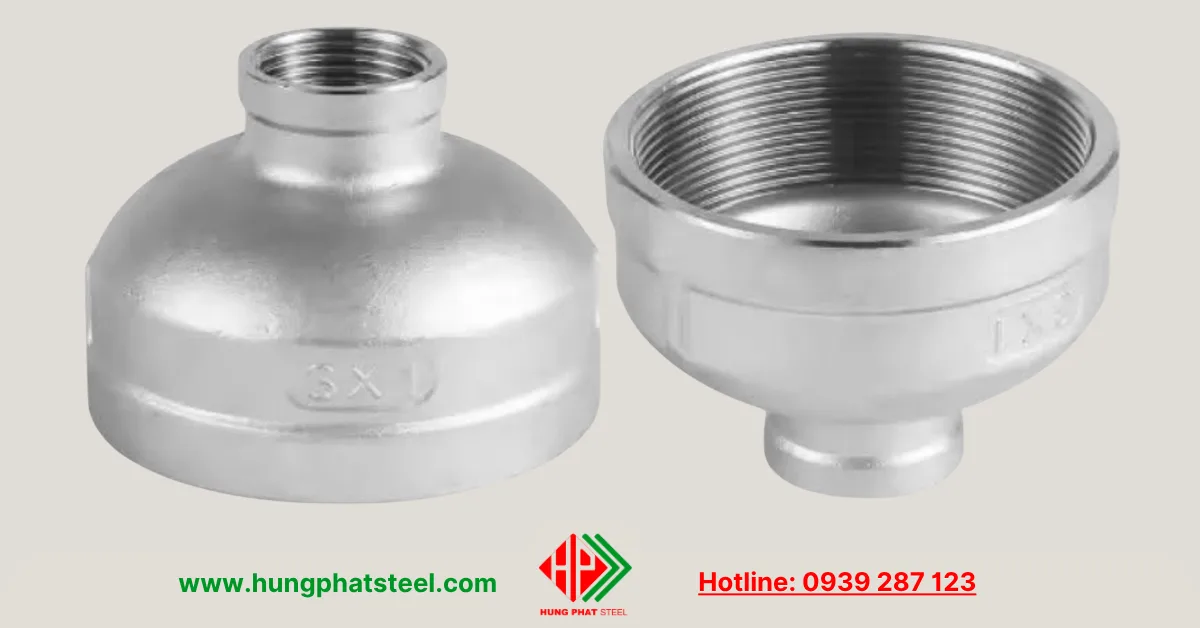 Bầu Giảm Ren INOX DN80-DN25