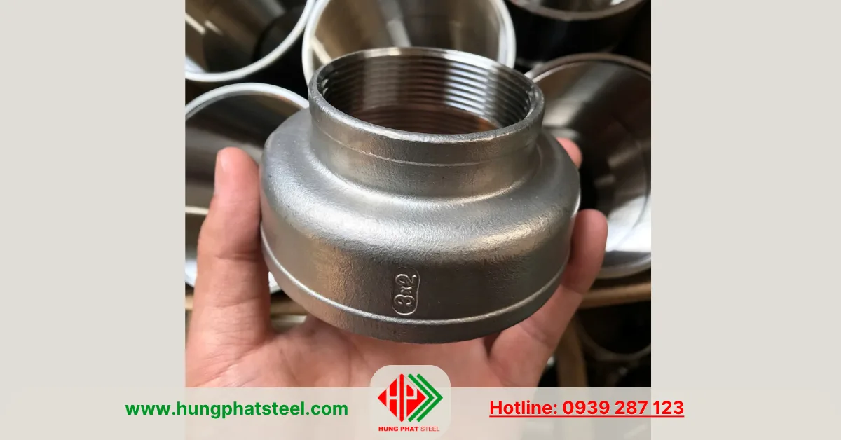 Bầu Giảm Ren INOX DN80-DN50