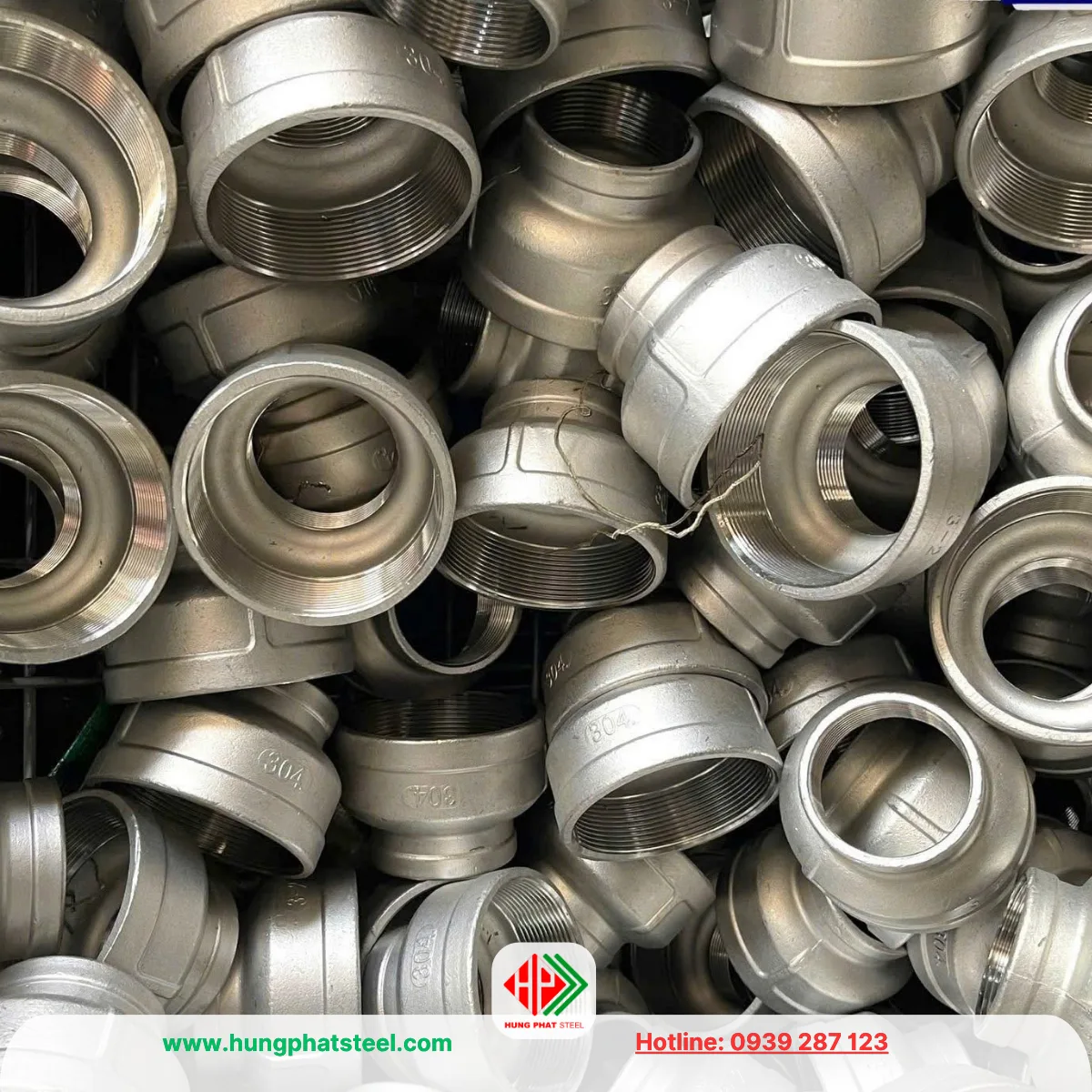 Bầu Giảm Ren INOX DN80-DN50