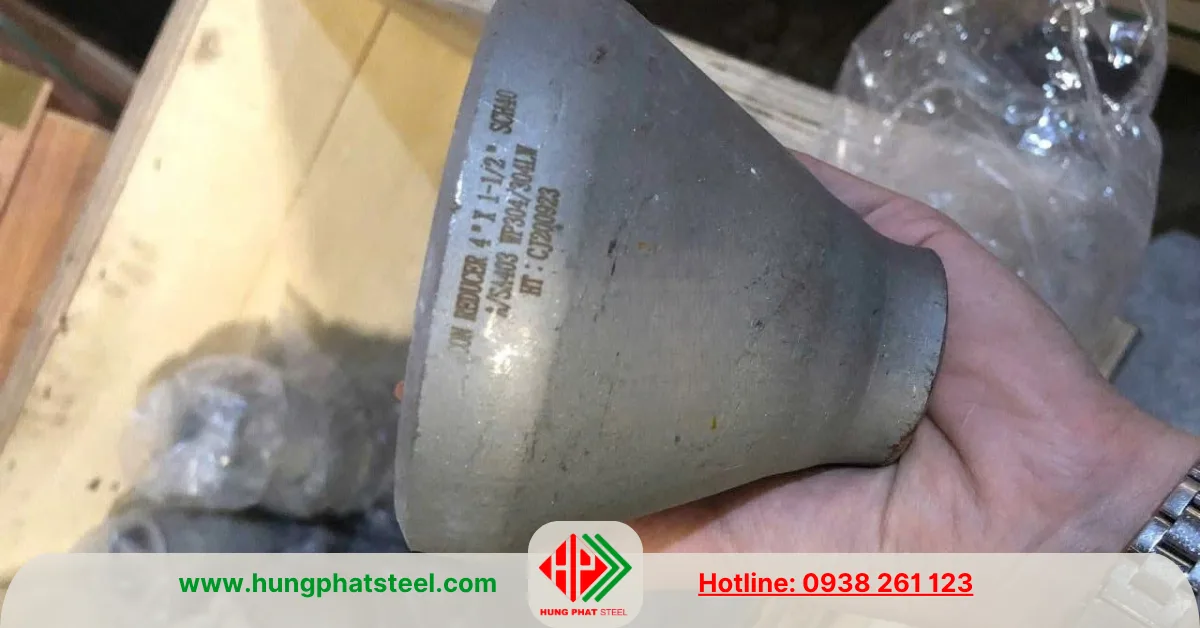 Bầu giảm hàn INOX DN100-DN40 (D114-D49)
