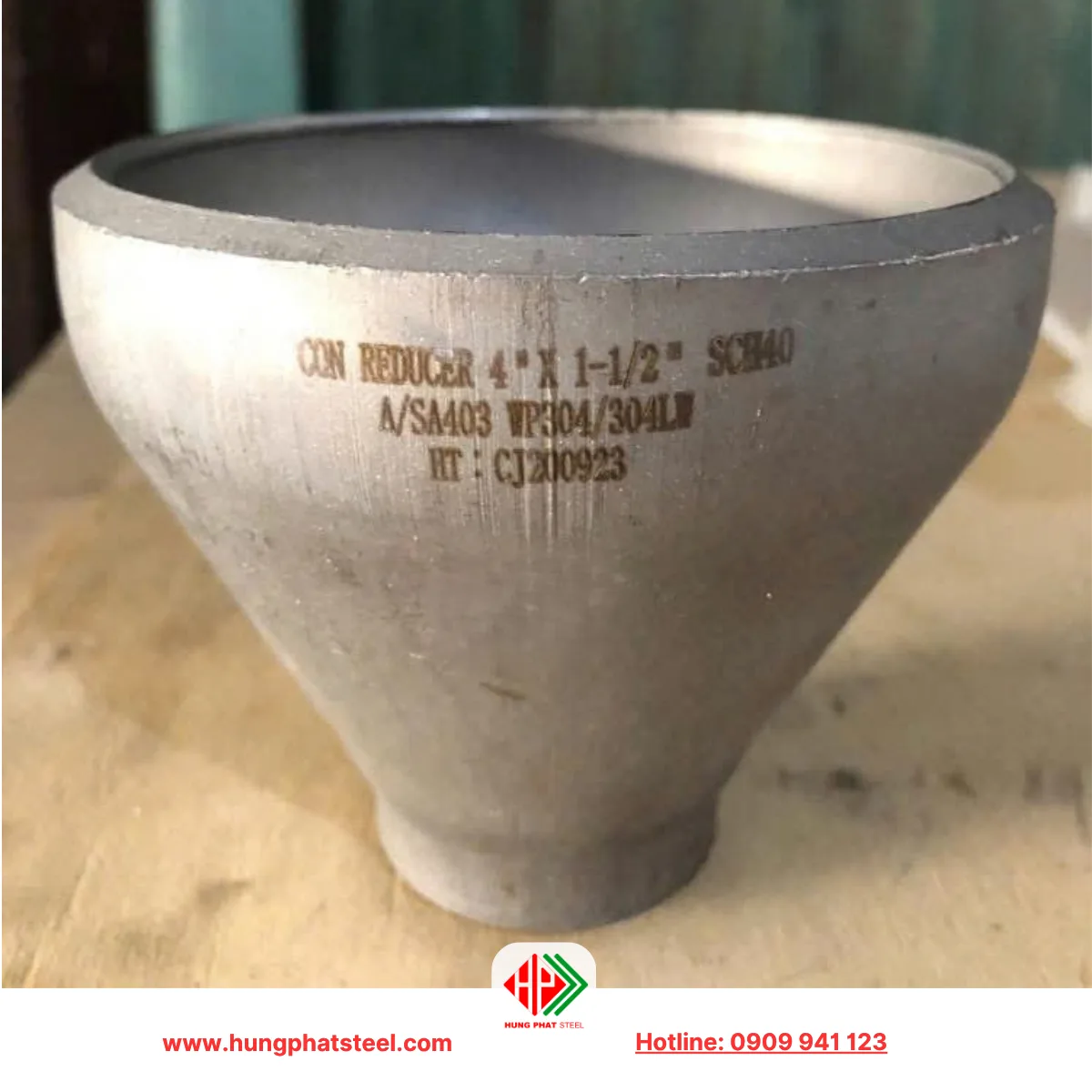 Bầu giảm hàn INOX DN100-DN40 (D114-D49)