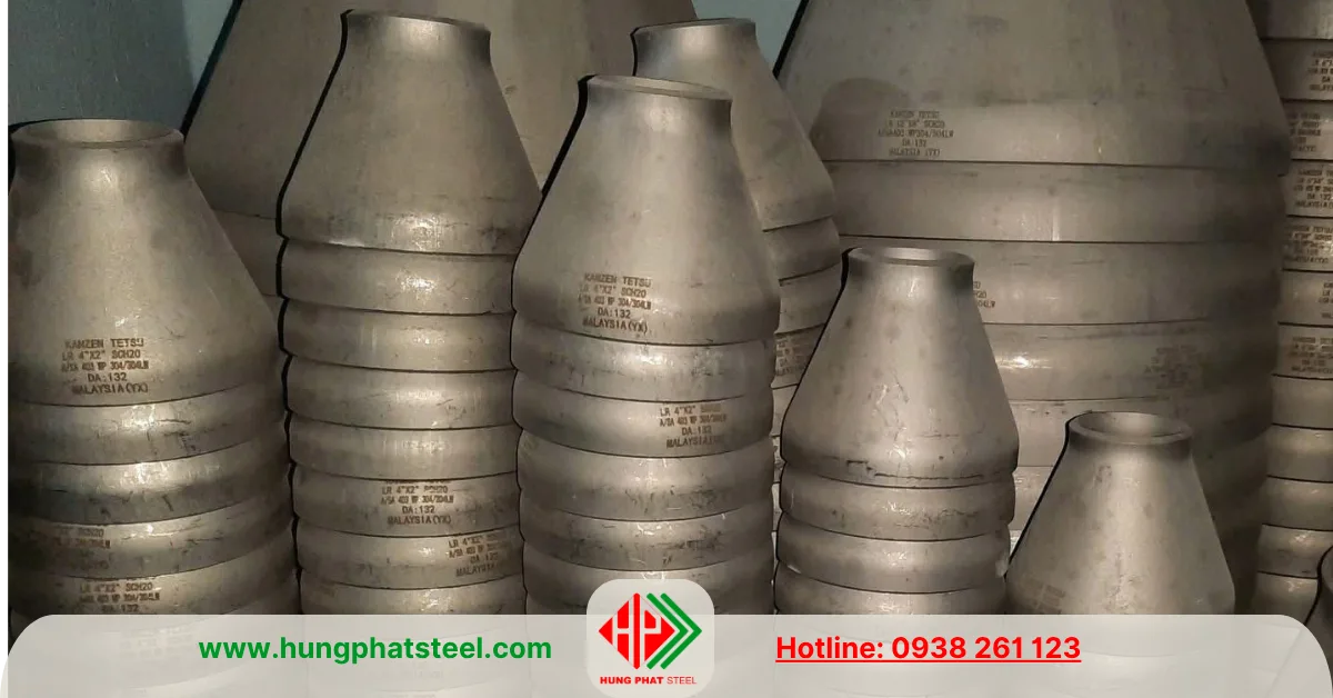 Bầu giảm hàn INOX DN100-DN50 (D114-D60)