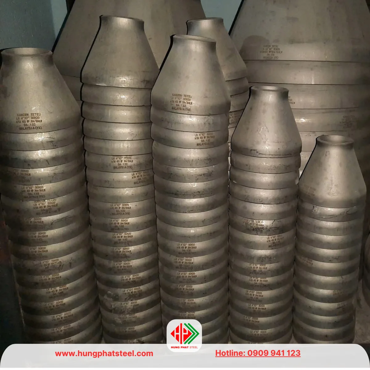 Bầu giảm hàn INOX DN100-DN50 (D114-D60)
