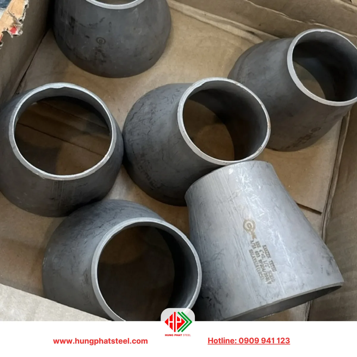 Bầu giảm hàn INOX DN100-DN65