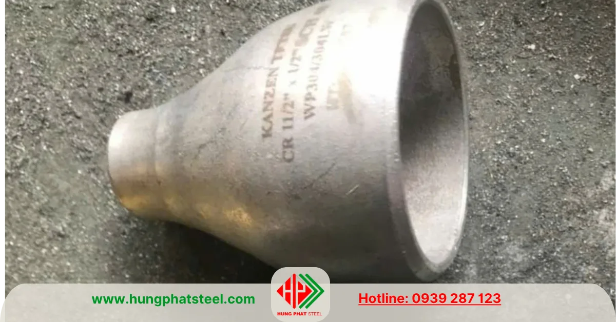 Bầu giảm hàn INOX DN40-DN15 (D49-D21)