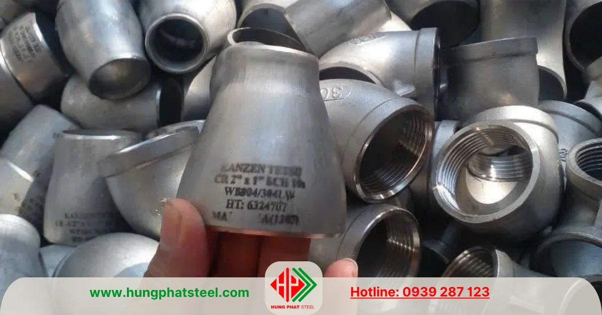 Bầu giảm hàn INOX DN50-DN25 (D60-D34)