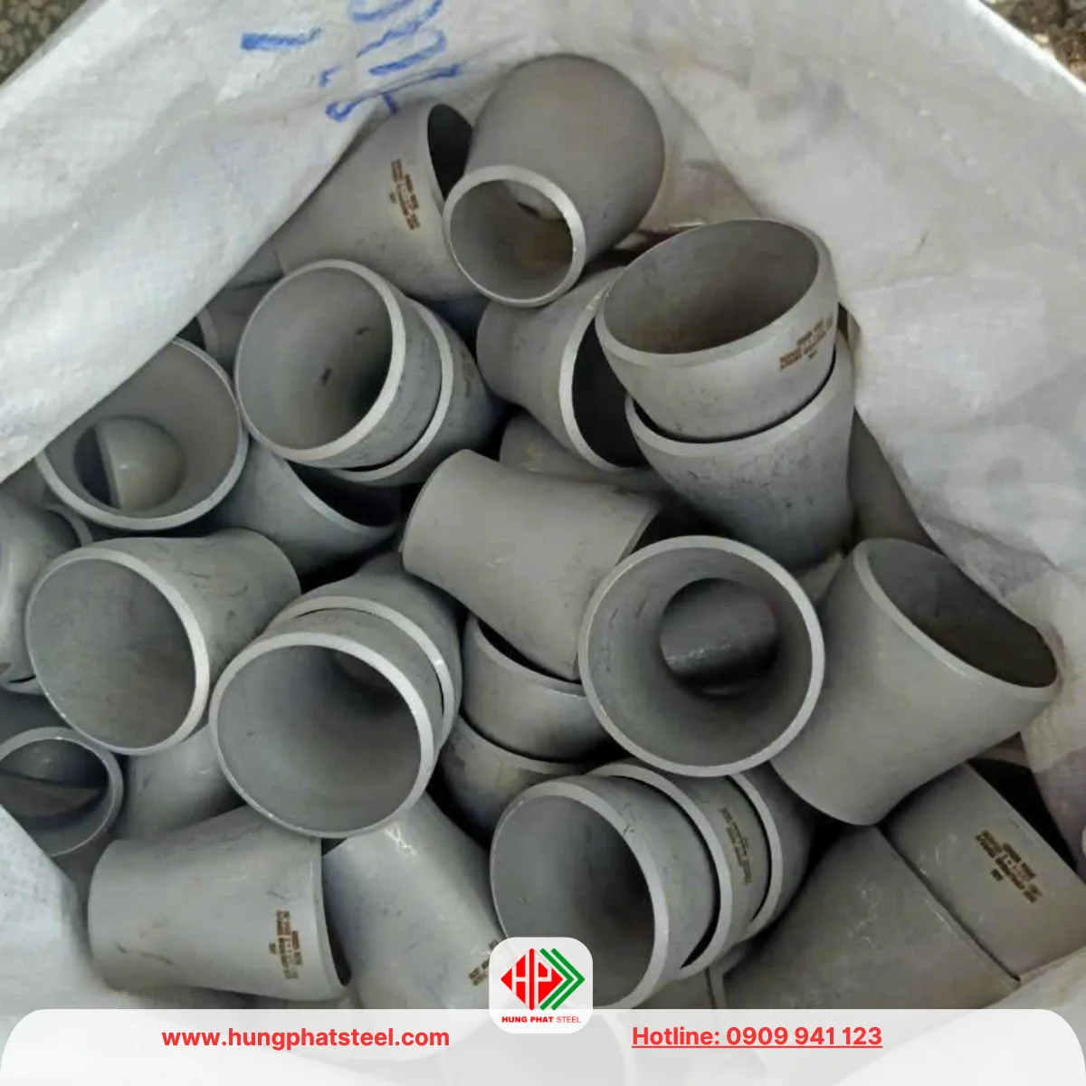 Bầu giảm hàn INOX DN50-DN25 (D60-D34)