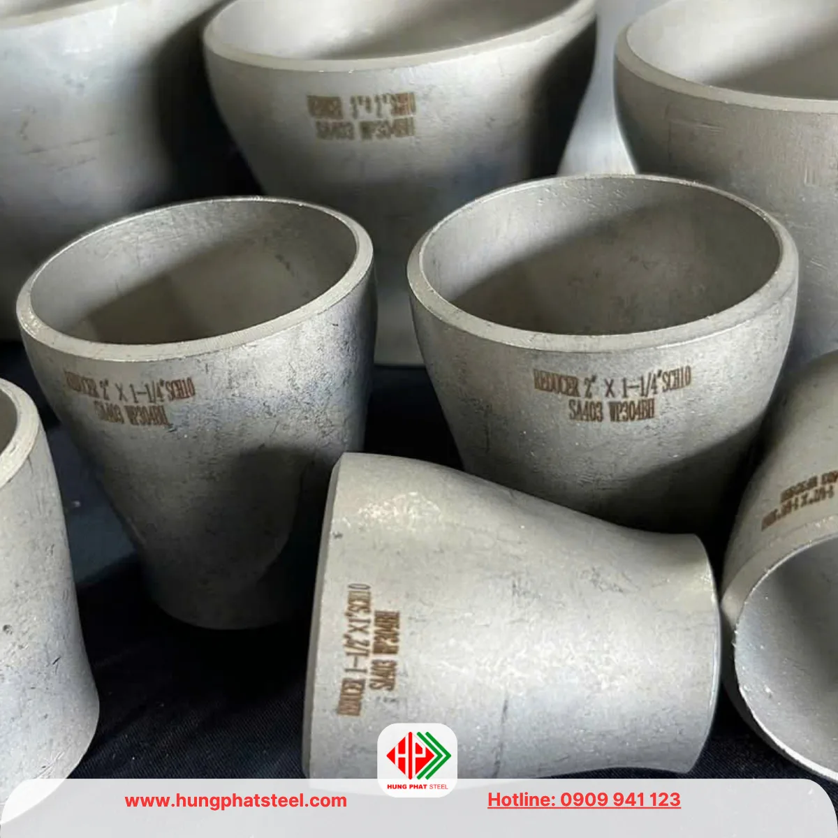 Bầu giảm hàn INOX DN50-DN32 (D60-D42)