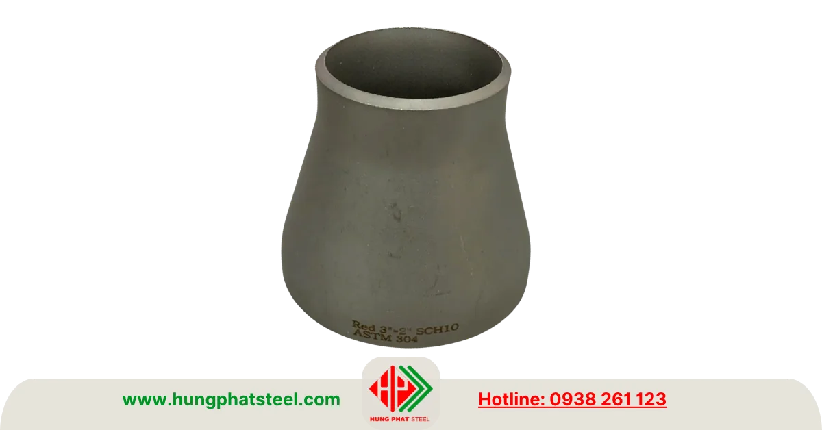 Bầu giảm hàn INOX DN80-DN50