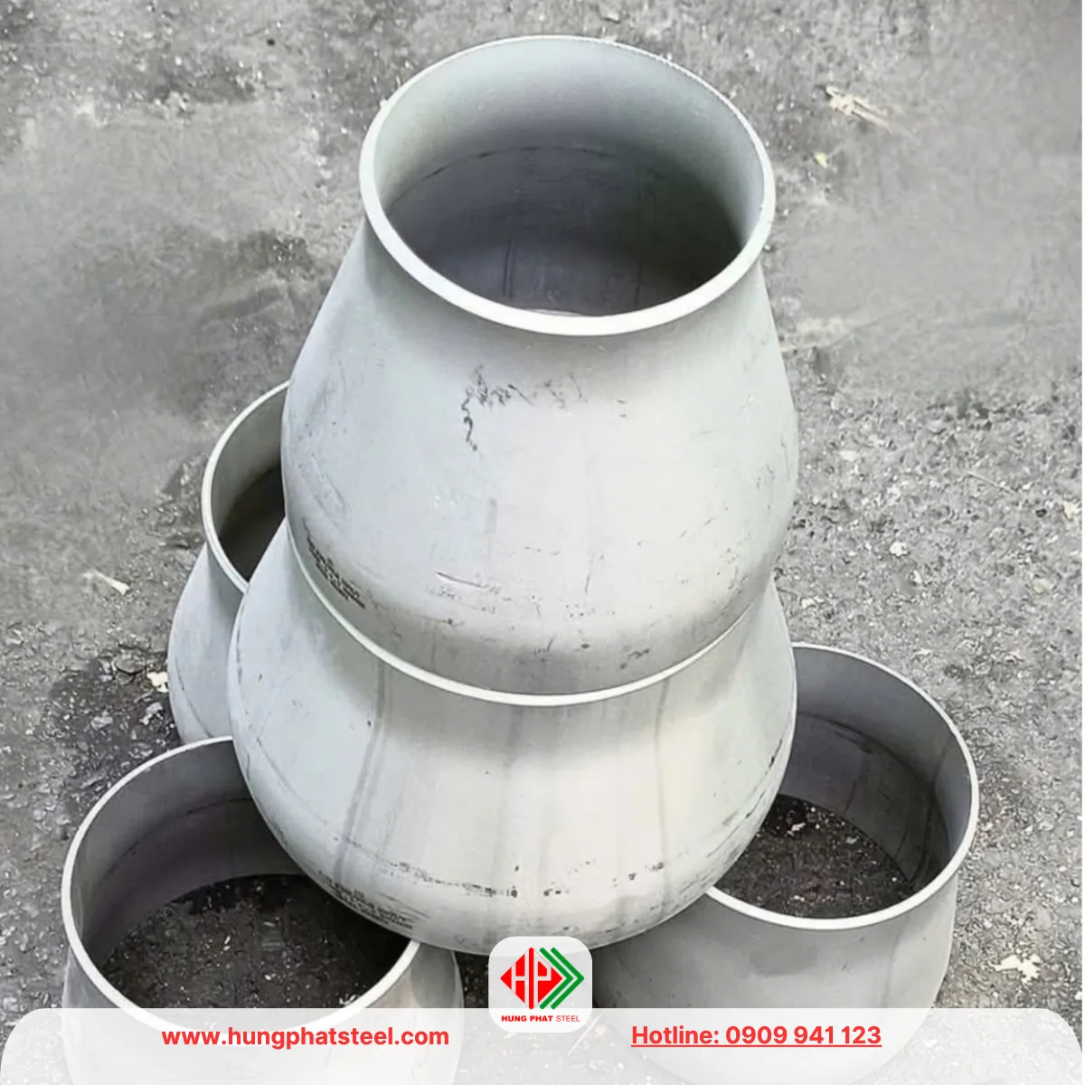 Bầu giảm hàn inox DN125-DN100 (D141-D114)