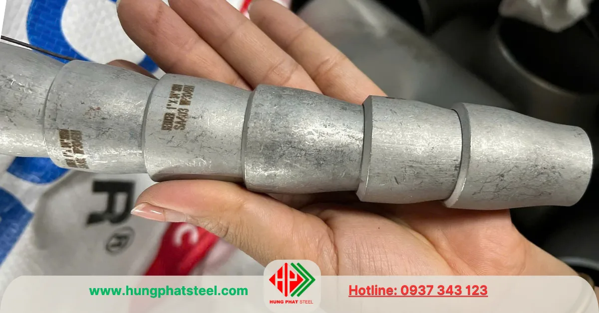 Bầu giảm hàn inox DN25-DN20 (D34-D27)